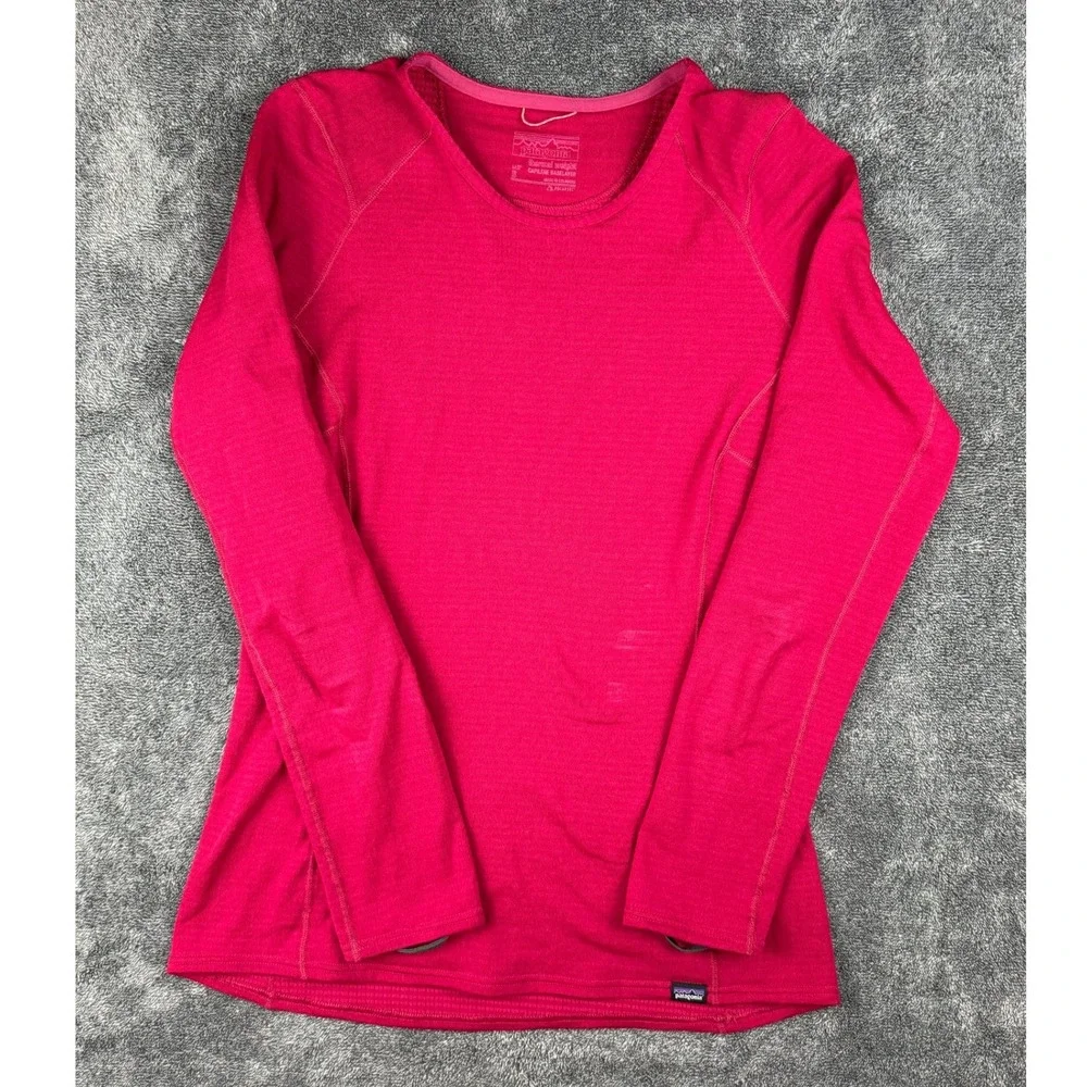 Patagonia Capilene Thermal Weight Baselayer Top Pink Polartec Womens Small S - Picture 3 of 9